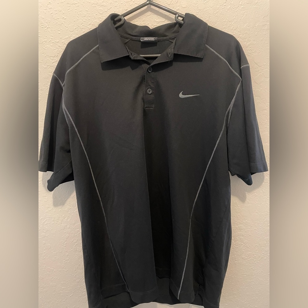 Two men’s Nike polo (red & black)